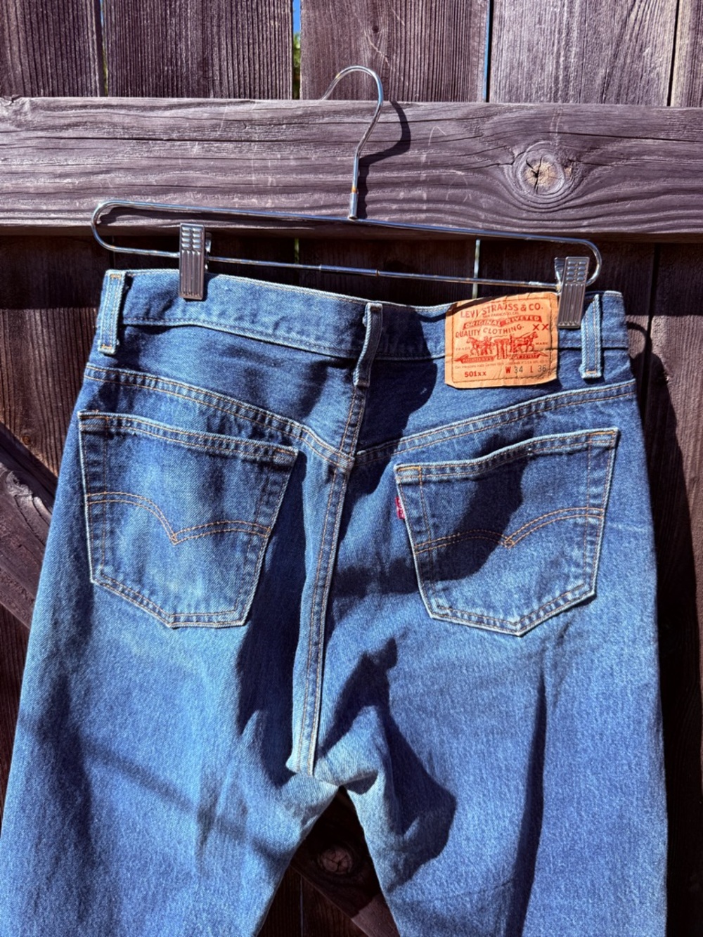 Vintage 1982 USA Made 501xx Indigo Levi Jeans 34x36